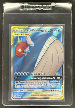 2019 Pokemon SM Team Up Magikarp Wailord Full Art #160/181 - Image 1