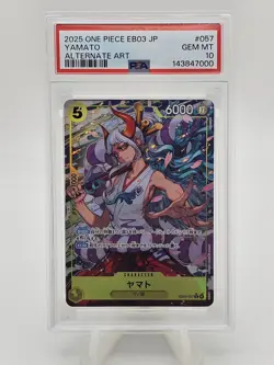 2025 One Piece JP EB03 Yamato Alternate Art PSA 10 - Image 1