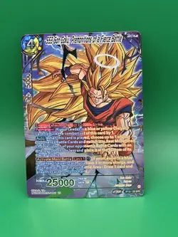 BT22-135 SPR SS3 Son Goku Premonitions Bandai Dragon Ball Super Card Game Foil - Image 1