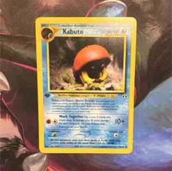 Pokemon Kabuto 56/75 Neo Discovery 1st Edition Common Regular 1999 Card LP+ - Image 1