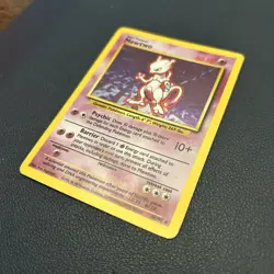 Pokemon Base Set Mewtwo Holo Rare Card 10/102 Unlimited - Image 2