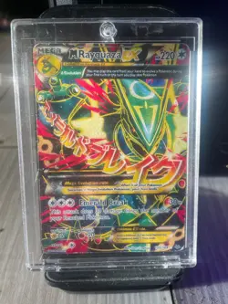 Ultra rare M Rayquaza EX 105/108 Mega Rayquaza XY Roaring Skies Pokemon Card - Image 1
