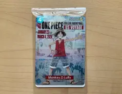 One Piece Monkey D. Luffy US Voyage College Basketball Promo Card Rutgers SEALED - Image 1