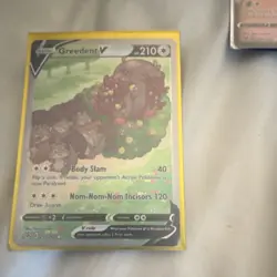 Pokemon Greedent V Ultra Rare Holo 217/264 Fusion Strike Card 210 HP - Image 1