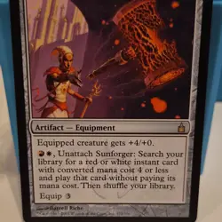 Sunforger 2005 Wizards of the Coast MTG Artifact Equipment Card 272/306 English - Image 1
