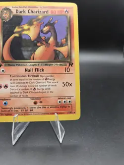 Pokemon Dark Charizard TCG Non-Holo Rare Card 21/82 MP - Image 4