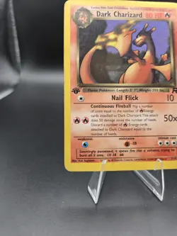 Pokemon Dark Charizard TCG Non-Holo Rare Card 21/82 MP - Image 5