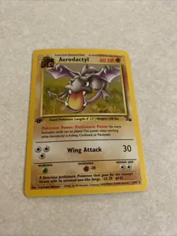 Aerodactyl 1/62 Fossil Prerelease 1st Edition Holo Rare Pokemon Card - Image 1