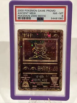 Pokemon TCG 2000 Ancient Mew Movie Promo Holo Card PSA 8 - Image 1