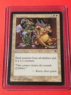 Humility Tempest 1997 Rare LP lightly played MTG Magic The Gathering Phil Foglio - Image 3