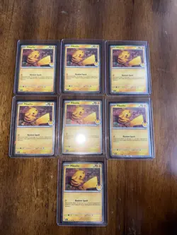 Promo Pikachu 051/162 Holo 151 Set Lot - 7 Cards English - Image 1