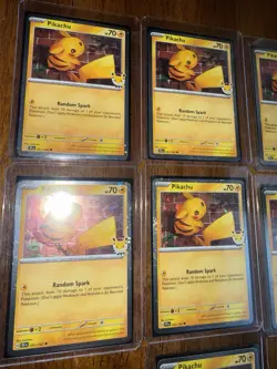 Promo Pikachu 051/162 Holo 151 Set Lot - 7 Cards English - Image 2