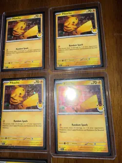 Promo Pikachu 051/162 Holo 151 Set Lot - 7 Cards English - Image 3