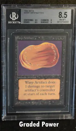 BGS Beta Warp Artifact 8.5 (4033) Magic Beckett Graded MTG - Image 1
