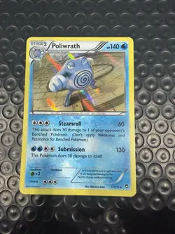 Pokemon TCG Poliwrath 17/111 Holo Rare XY Furious Fists X&Y English 2014 NM - Image 1