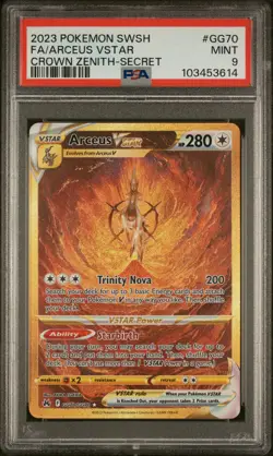 2023 POKEMON SWORD & SHIELD CROWN ZENITH SECRET FULL ART/ARCEUS VSTAR PSA 9 - Image 1