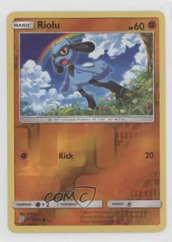 Riolu Reverse Foil Pokemon Sun & Moon Unified Minds #115 - Image 1