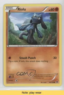 Riolu Pokemon XY Fates Collide #46 READ 0b3 - Image 1