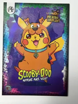 Scooby-Doo (Pikachu) #181 - Galaxy Holo - Electric Pikachu Cosplay - Pokemon - Image 1