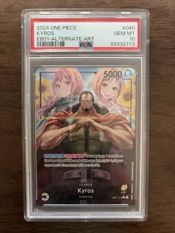Bandai One Piece Kyros EB01-040 Alternate Art Foil Leader PSA 10 - Image 1