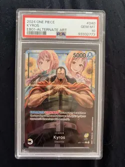 Bandai One Piece Kyros EB01-040 Alternate Art Foil Leader PSA 10 - Image 2