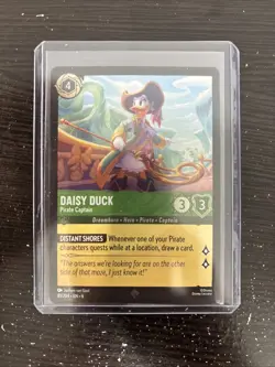 Daisy Duck Pirate Captain 81/204 Super Rare Azurite Sea Cold Foil Disney Lorcana - Image 1