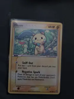 Minun 41/107 Non Holo Uncommon EX Deoxys Pokemon Card 2005 - Image 1