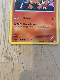 PIGNITE 26/113 UNCOMMON LEGENDARY TREASURES POKEMON CARD 2013 LIGHTLY PLAYED - Image 3