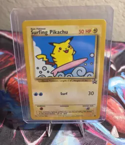 Pokemon TCG Surfing Pikachu Black Star Promo Card 28 WOTC - Image 1