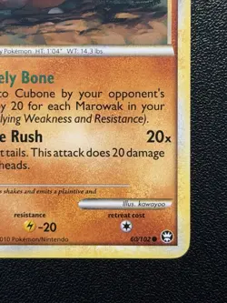 Cubone 60/102 HGSS Triumphant Pokemon Card - Image 4