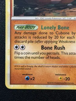 Cubone 60/102 HGSS Triumphant Pokemon Card - Image 5