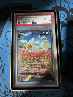 Pokemon TCG Beedrill V Astral Radiance Alternative Art Card 161/189 PSA 10 - Image 1