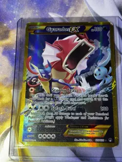 Gyarados EX 123/122 Breakpoint Secret Rare Full Art Holo Pokemon Card (Damaged) - Image 1