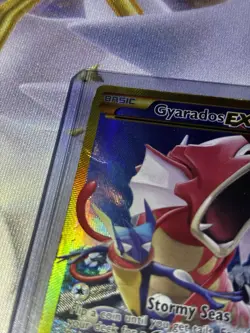 Gyarados EX 123/122 Breakpoint Secret Rare Full Art Holo Pokemon Card (Damaged) - Image 2