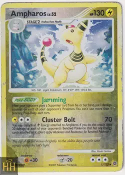 1/132 Ampharos (Secret Wonders) Reverse Holo Pokemon Card HP - Image 1