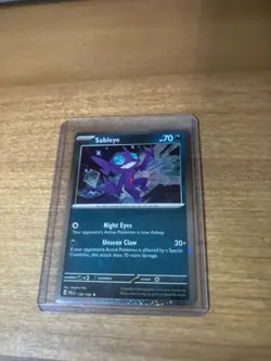 Sableye 136/193 Cosmos SWIRL Holo Black Star Promo Pokemon Card Paldea Evolved - Image 1