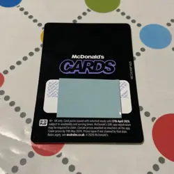 Mcdonalds Cards Order 000 Legendary Card 04/24 RARE Holo Unredeemed - Image 3