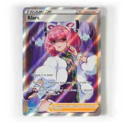 Pokemon - Klara - SWSH302 - Black Star Promo - Full Art Trainer Card - Image 1