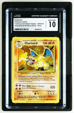 CGC 10 - Charizard 003/034 Trading Card Game Classic Holo - Image 1