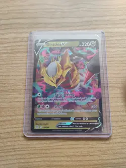 Pokemon TCG Giratina v 130/196 Lost Origin Full Art Ultra Rare Holo Card - Image 1