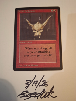 MTG Beta Orcish Oriflamme - bigedude - Image 1
