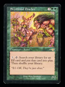 * * 1x Skyshroud Poacher x1 * * Nemesis MTG MP Moderately Played - Image 1