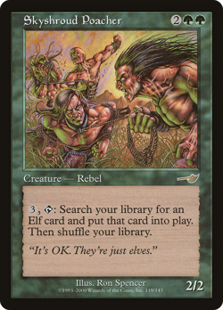 Skyshroud Poacher #119 (Damaged) Nemesis NMS Magic MTG - Image 1