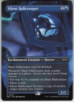MTG TCG Silent Hallcreeper (Borderless) R Duskmourn: House of Horror 345 - Image 1