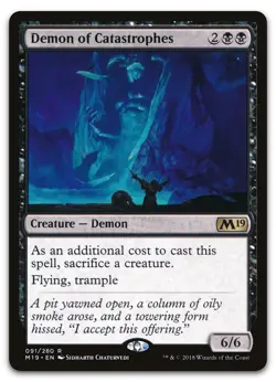 Demon of Catastrophes #91 (NM) Core Set 2019 M19 Magic MTG - Image 1