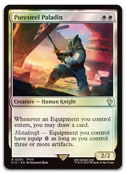 Puresteel Paladin (Surge Foil) #250 (NM) Final Fantasy FIC Magic MTG - Image 1
