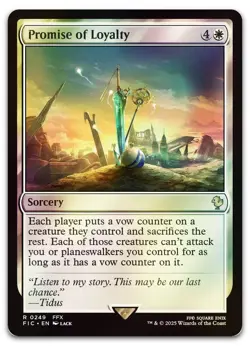 Promise of Loyalty (Surge Foil) #249 (NM) Final Fantasy FIC Magic MTG - Image 1