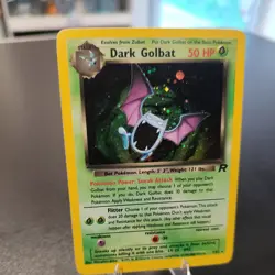Dark Golbat Pokemon Card 50 LP Rare Holo Team Rocket Set - Image 2
