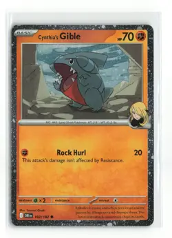 CYNTHIA'S GIBLE 102/182 COSMOS HOLO POKEMON TCG NM-LP - Image 1