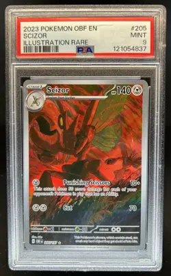 2023 Pokemon SV Obsidian Flames - OBF EN Scizor #205/197 PSA 9 - Image 1
